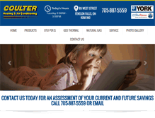 Tablet Screenshot of coulterheatingandac.com